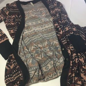 My beloved Long Beautiful patterned cardigan/cape